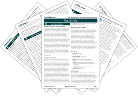 the lottery litcharts|The Lottery Summary & Analysis .